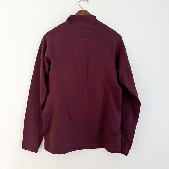 PATAGONIA Crosstrek Polartec Fleece 1/4 Zip Jacket Burgundy Medium M - Picture 6 of 8